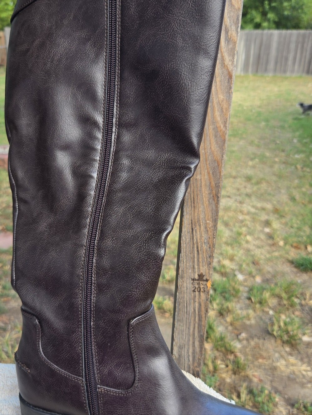 Classic Tall Dark Brown Leather Boots